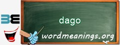 WordMeaning blackboard for dago